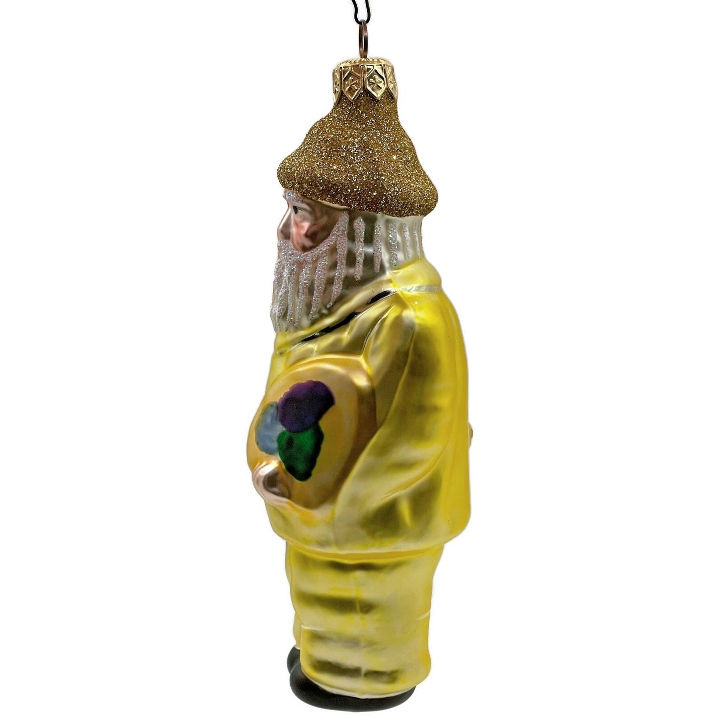 Patricia Breen M Claude Monet Yellow Artist Palette Christmas Tree Ornament AIC