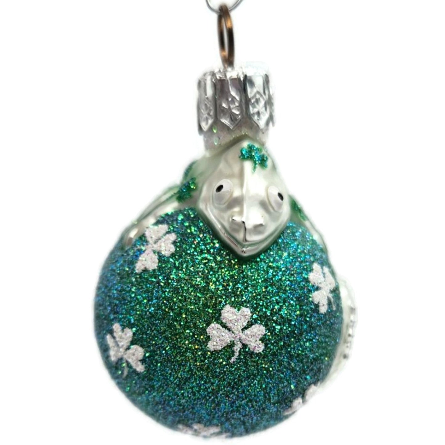 Patricia Breen Miniature Chameleon Surprise Shamrocks St Patricks Day Ornament