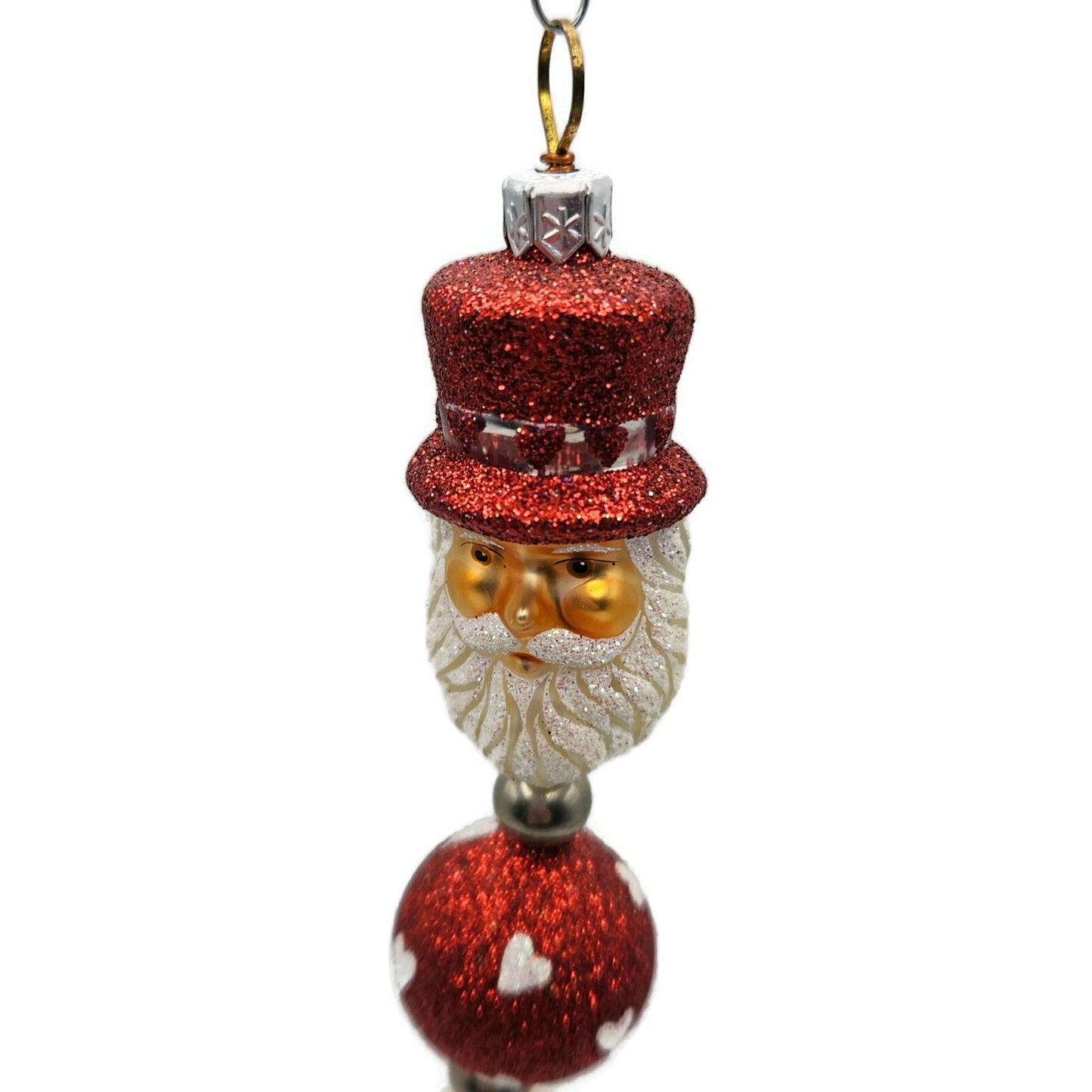 Patricia Breen Kinetic Icicle Valentines Hearts Santa Christmas Tree Ornament