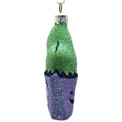 Patricia Breen Treat Seeker Violet Bag Green Ghost Lavender Halloween Ornament