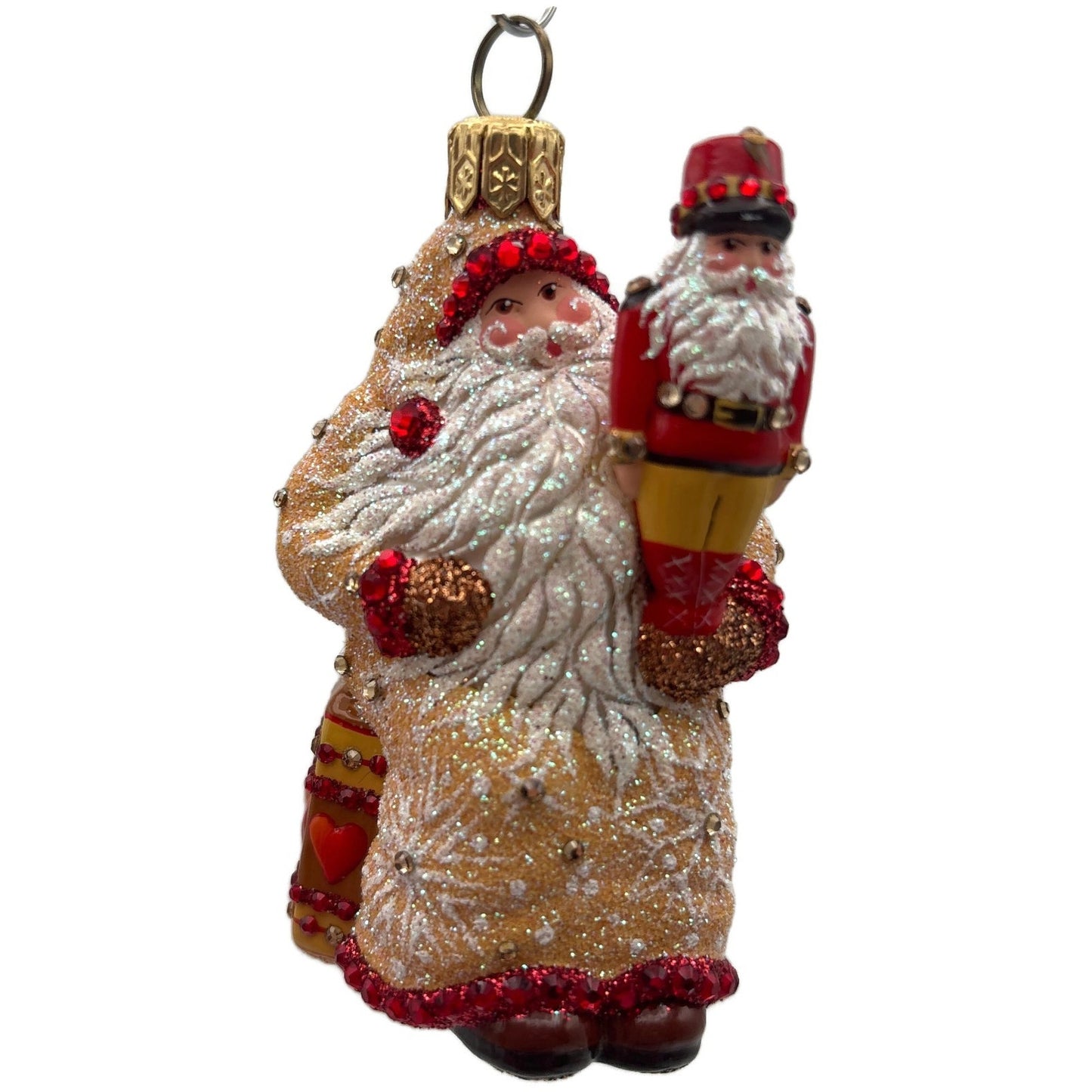 Patricia Breen Nutcracker Nicoud Gingerbread Hearts Christmas Tree Ornament CATZ