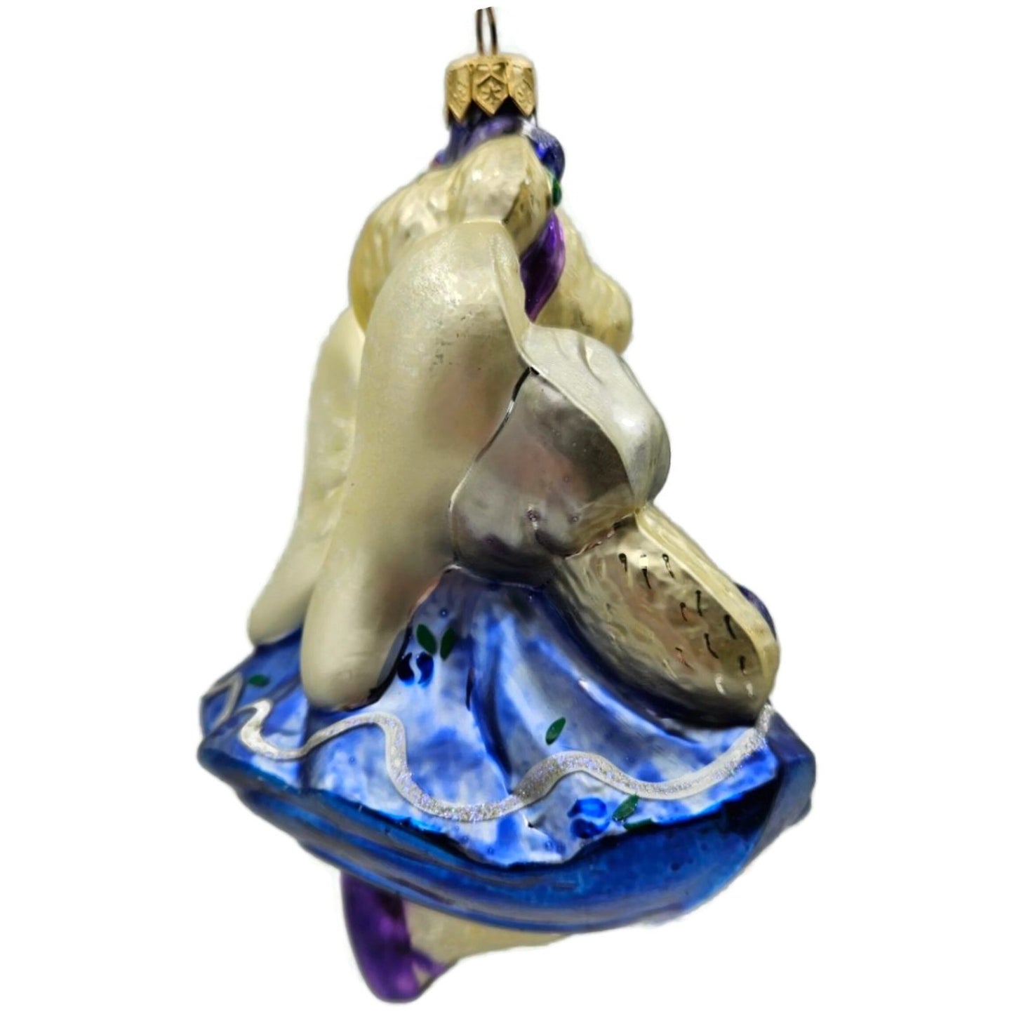 Christopher Radko Muffy Plum Fairy Bear Blue Christmas Tree Ornament 99-NAB-03