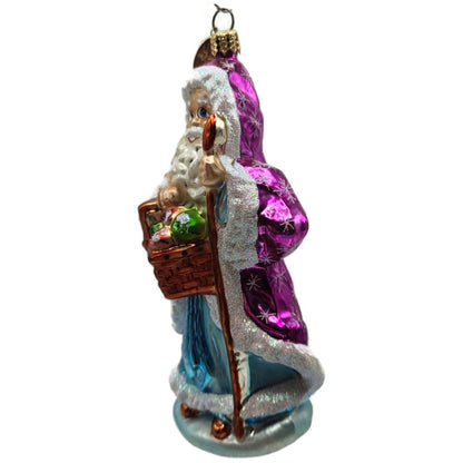 Christopher Radko St. Nick Longaberger Basket Christmas Tree Ornament 01-LON-04