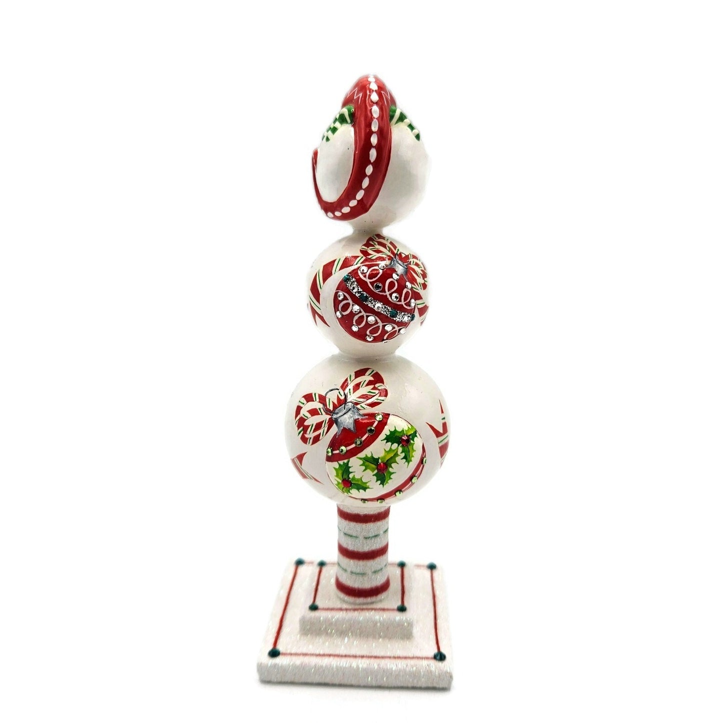 Patricia Breen Miniature Chameleon Finial Jeweled Christmas Tree Topper w/ Stand