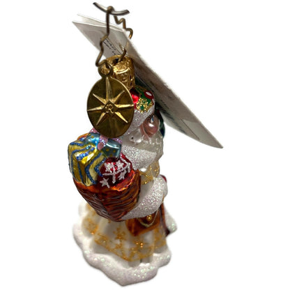 Christopher Radko Satin Winter Nick Little Gems Christmas Tree Ornament 1011242