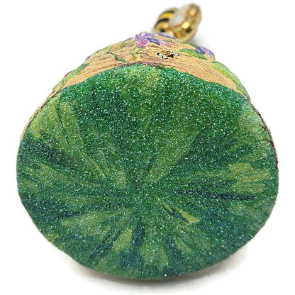 Patricia Breen Violet Beeskep Glittered Flowers Spring Christmas Tree Ornament