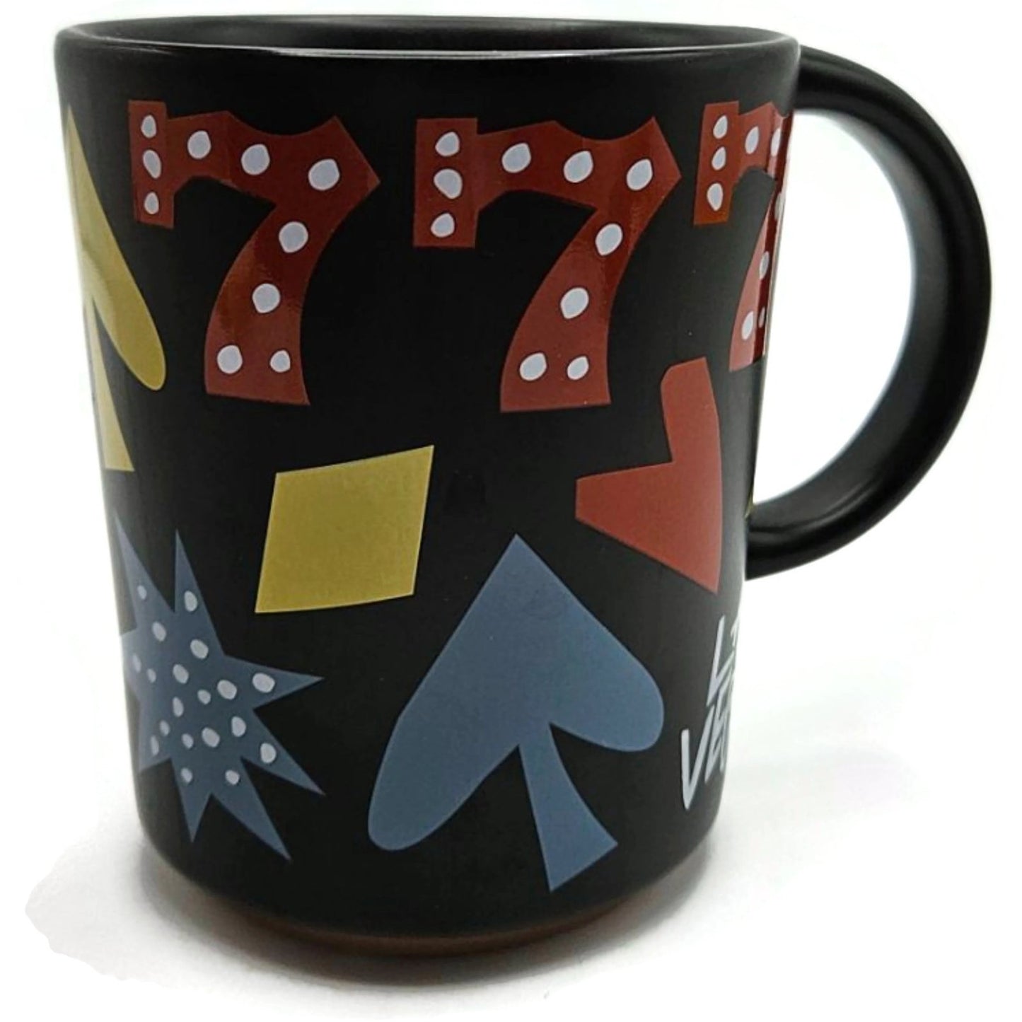 Starbucks Las Vegas Lucky 777 Casino Cards Black Coffee Cup Mug 12 fl oz
