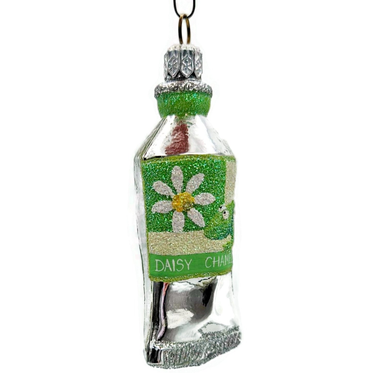 Patricia Breen Miniature Paint Tube Chameleon Daisy Spring Christmas Ornament