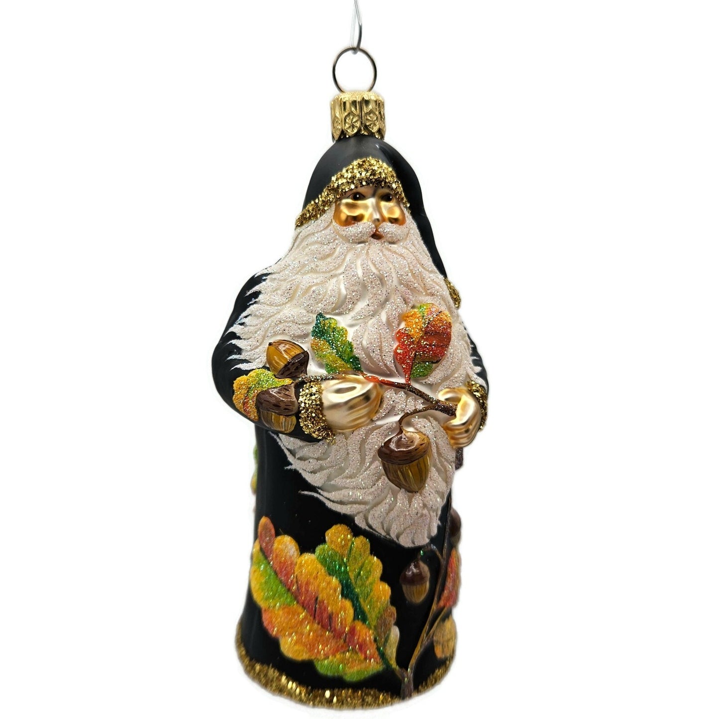 Patricia Breen From Little Acorns Black Santa Claus Fall Christmas Tree Ornament