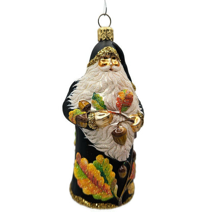 Patricia Breen From Little Acorns Black Santa Claus Fall Christmas Tree Ornament