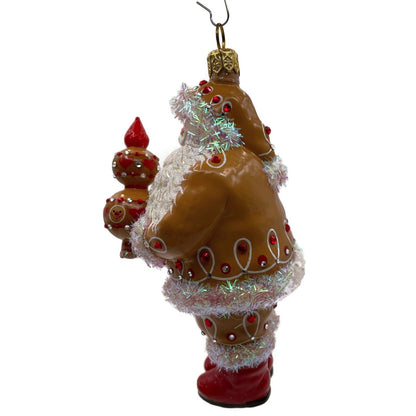 Patricia Breen Crowning Glory Gingerbread Santa Claus Christmas Tree Ornament