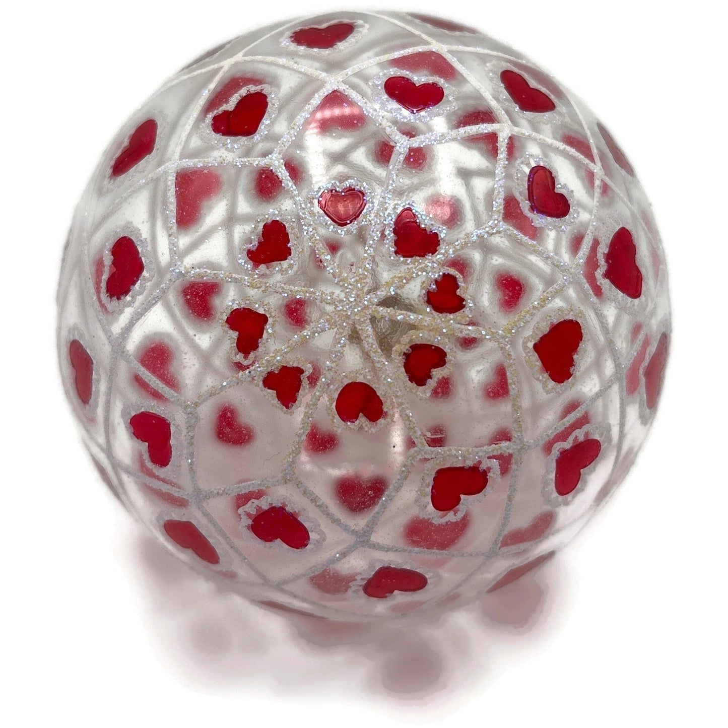 Christopher Radko Petite Many Splendored Heart Valentines Day Ornament 01-0668-0