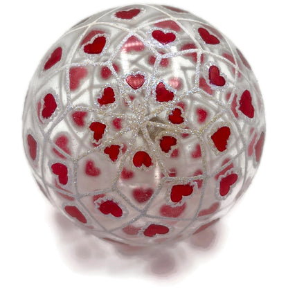 Christopher Radko Petite Many Splendored Heart Valentines Day Ornament 01-0668-0
