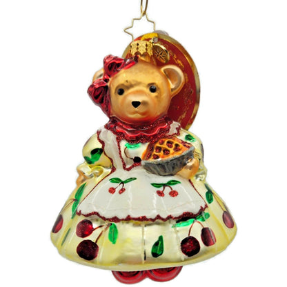 Christopher Radko Muffys Slice of Sweetness Bear Christmas Ornament 1022925