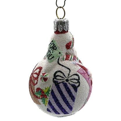 Patricia Breen Miniature Santa du Monde Presents Christmas Tree Ornament