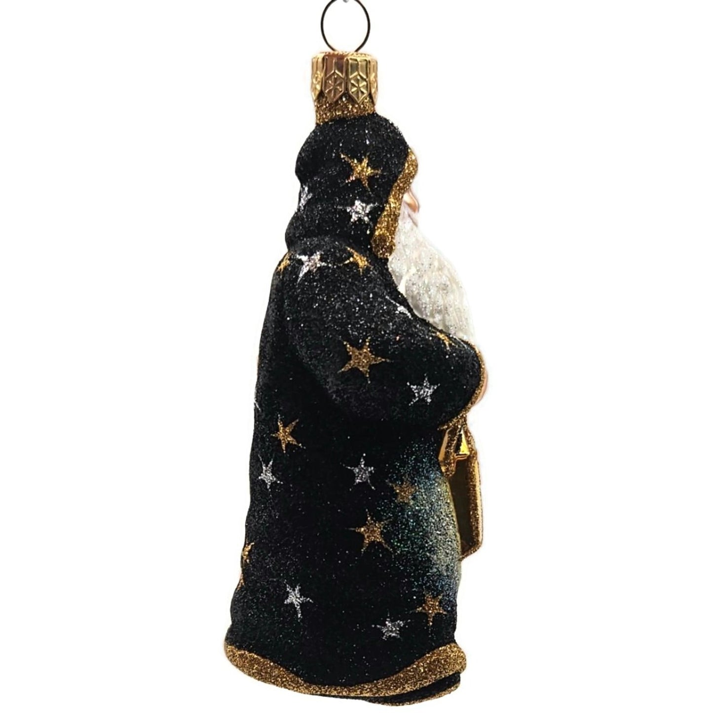 Patricia Breen One If By Land Two If By Sea Black Stars Christmas Tree Ornament