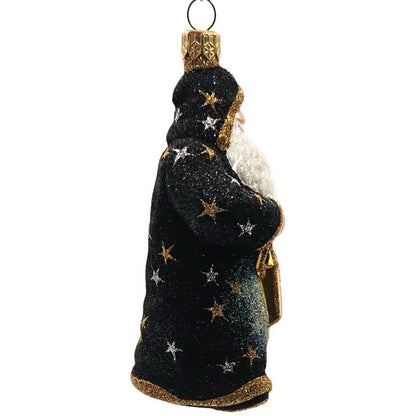 Patricia Breen One If By Land Two If By Sea Black Stars Christmas Tree Ornament