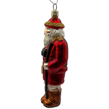 Patricia Breen Safari Santa Red K.B. Guide Book Binoculars Christmas Ornament