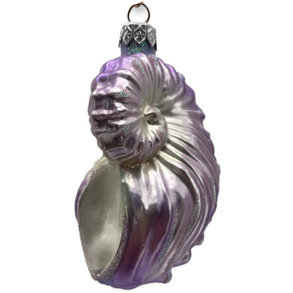 Patricia Breen A Walk On The Beach Lavender Shell Summer Christmas Tree Ornament