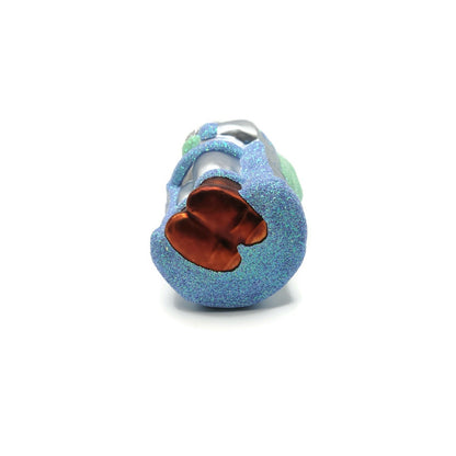 Patricia Breen Miniature Jordan Santa Blue Green Sack Christmas Tree Ornament
