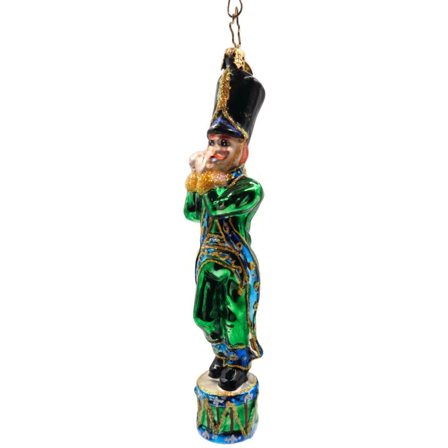 Christopher Radko Nutcracker Soldier Playing A Flute Christmas Tree Ornament
