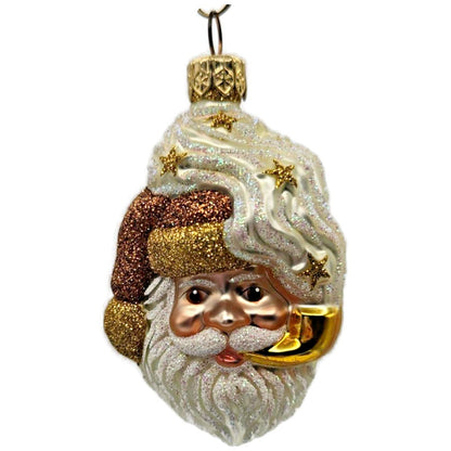 Patricia Breen Miniature Merry Olde Elf Copper Santa Stars Christmas Ornament