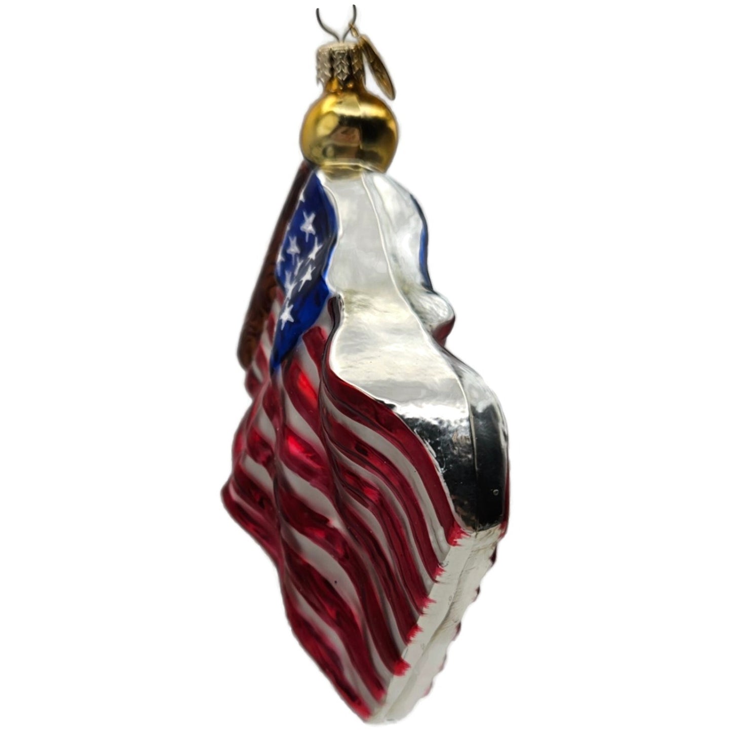 Christopher Radko Stars and Stripes Little Gems American Flag Ornament 02-0723-0