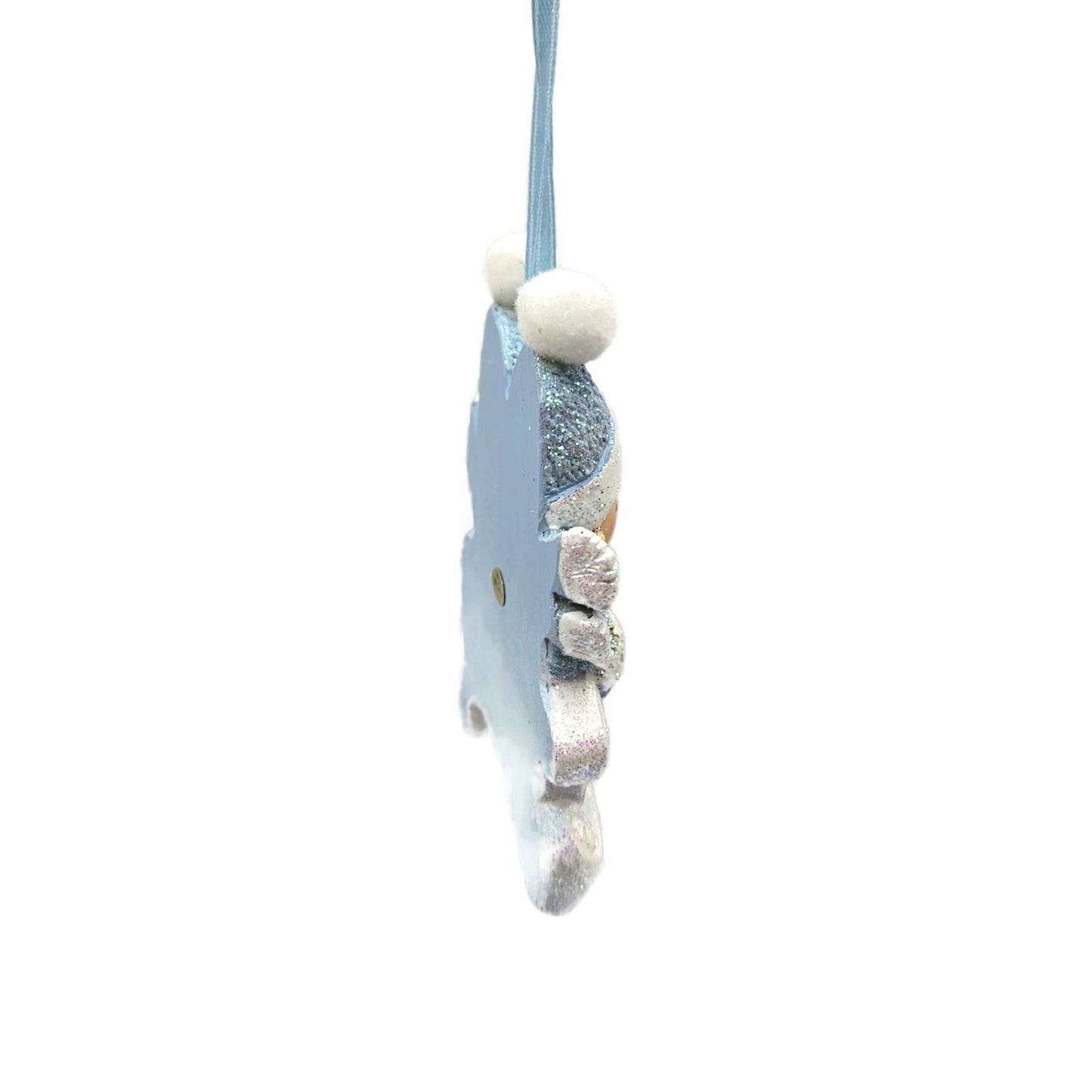Babys First Christmas Twin Boys Blue Resin Holiday Tree Ornament Midwest CBK