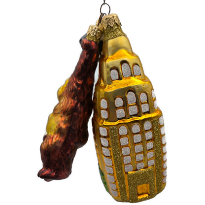 Patricia Breen Manhattan Ape Gold Black Plane King Kong Christmas Tree Ornament