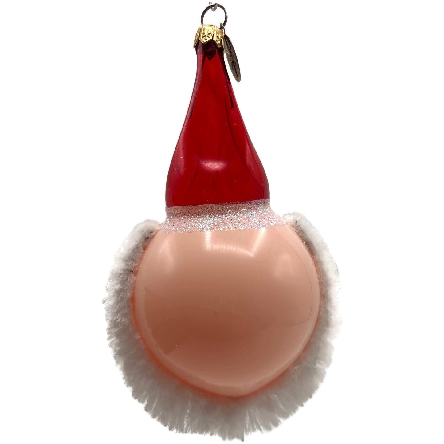 Christopher Radko Santa Blush Italian Glass Christmas Tree Ornament 0013700