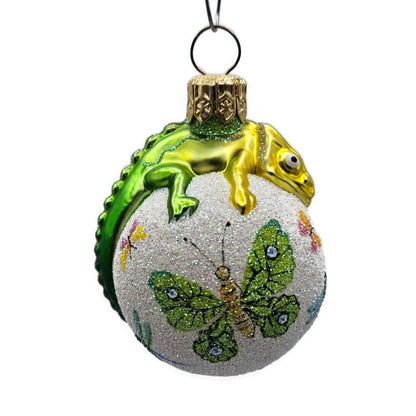 Patricia Breen Miniature Chameleon Butterflies Spring Christmas Tree Ornament