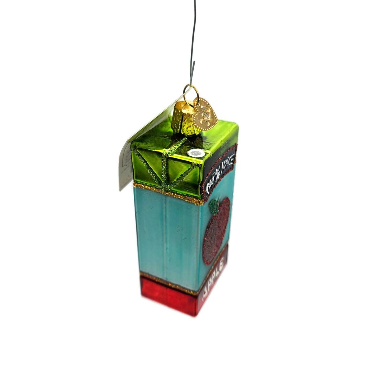 Old World Christmas Apple Juice Box Christmas Holiday Tree Ornament OWC 2019