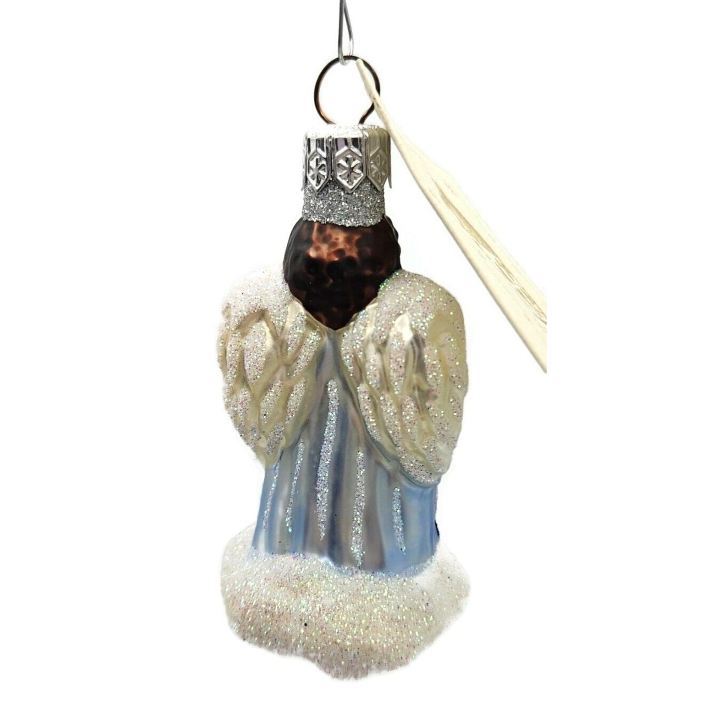 Patricia Breen Quartet of Angels Pastel Heart Glass Christmas Tree Ornament 9834