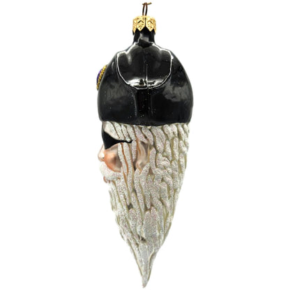 Patricia Breen Pirate Rex Black Santa Head Nautical Christmas Tree Ornament 9700