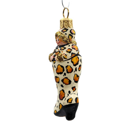 Patricia Breen Best Foot Forward Leopard Animal Christmas Tree Holiday Ornament