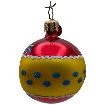 Christopher Radko Fantasia Kensington Glow Reflector Ball Christmas Ornament