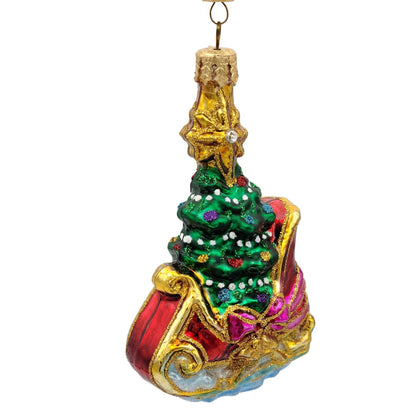 Christopher Radko Santas Magic Sleigh Christmas Tree Holiday Ornament 1021278
