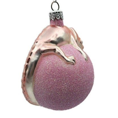 Patricia Breen Chameleon Pink Orb Glittered Christmas Holiday Tree Ornament