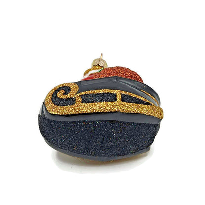 Patricia Breen Night Fright Santa Orange Pumpkin Halloween Christmas Ornament