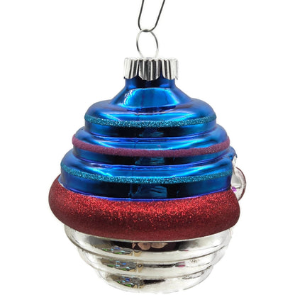 Christopher Radko Shiny Brite Lantern Reflector Christmas Tree Ornament Set of 6