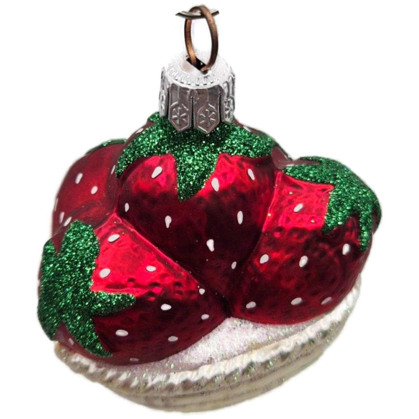 Patricia Breen Strawberry Basket Red Green Fruit Spring Christmas Tree Ornament