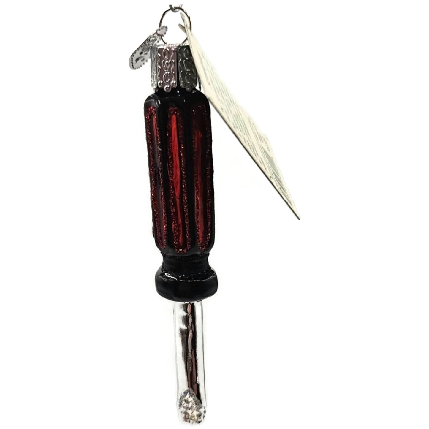OWC Screwdriver Construction Tools Work Glass Old World Christmas Ornament