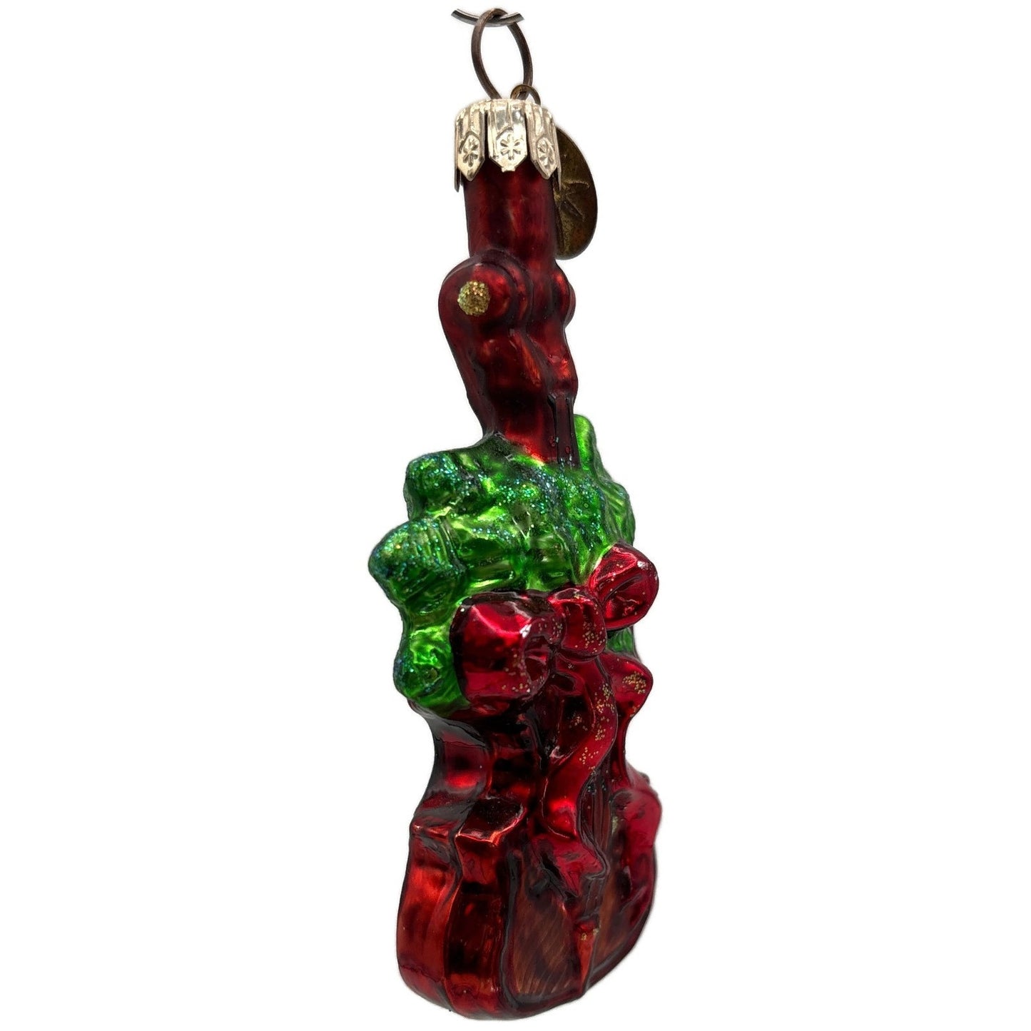 Christopher Radko Holiday Violin Gem Red Instrument Christmas Ornament 00-517-0