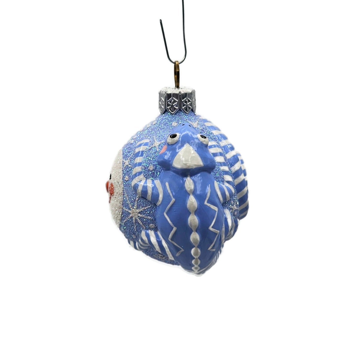 Ornament Patricia Breen Once Again for James Snowfaces Blue Chameleon Christmas