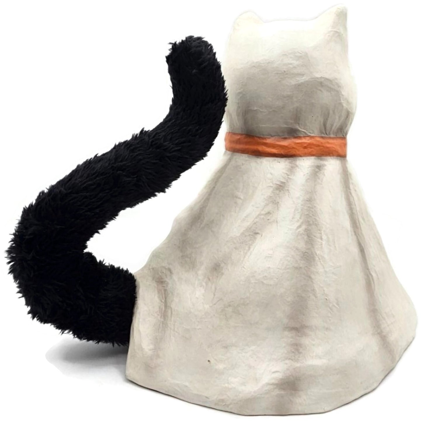 Bethany Lowe Casper Ghost Cat Friendly Spooky Star Paper Mache Halloween Decor
