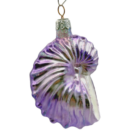 Patricia Breen A Walk on the Beach Lavender Shell Summer Nautical Ornament 9750