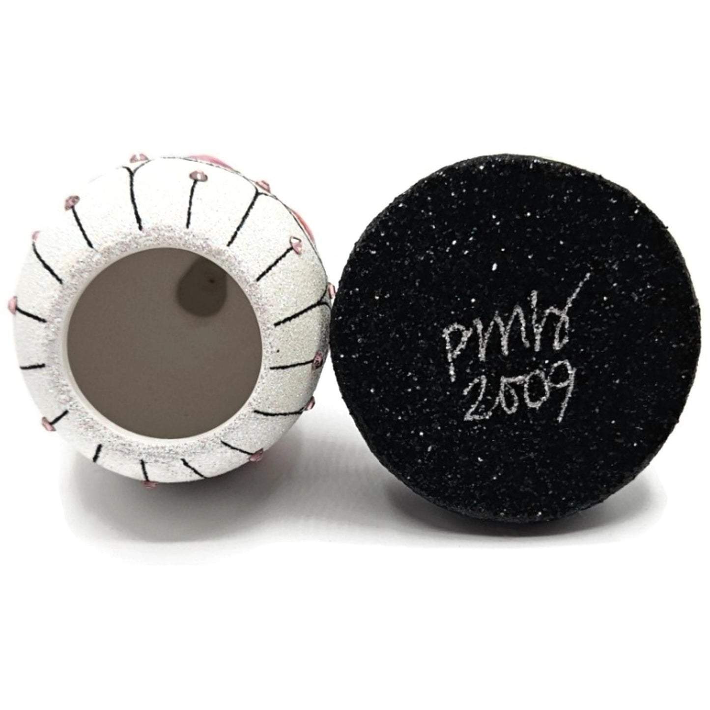 Patricia Breen A Most Elegant Bunny Cachette Black Floral Easter Holiday Signed