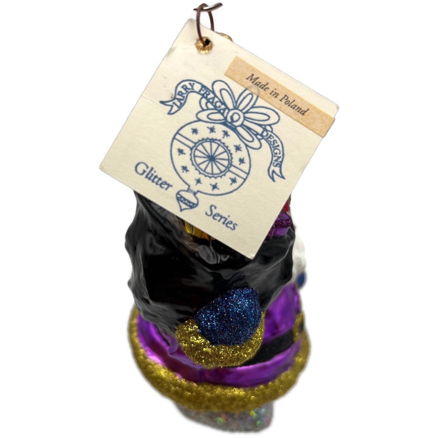 Larry Fraga A Sack Full of Goodies Santa Glitter Series Christmas Tree Ornament