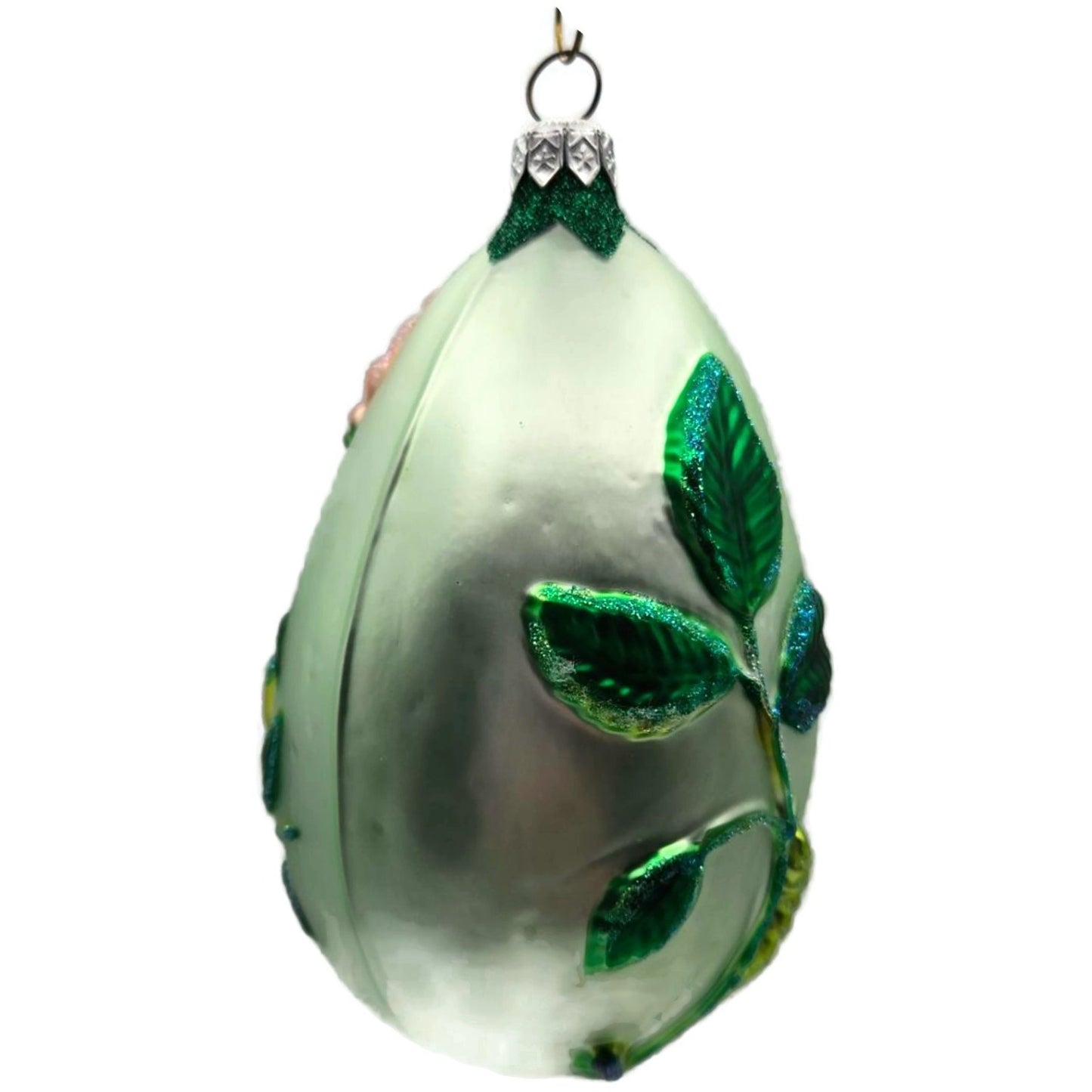 Patricia Breen Chrysalis Egg Insect Green Flowers Easter Christmas Tree Ornament