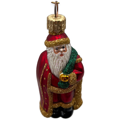 Patricia Breen Miniature Jordan Santa Claus Red Green Christmas Tree Ornament
